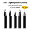 Black King Kong Soldering Iron Tips Set – 5-Piece 900M Internal Heating, Knife-edge & Pointed, Constant Temperature for 936 Soldering Stations