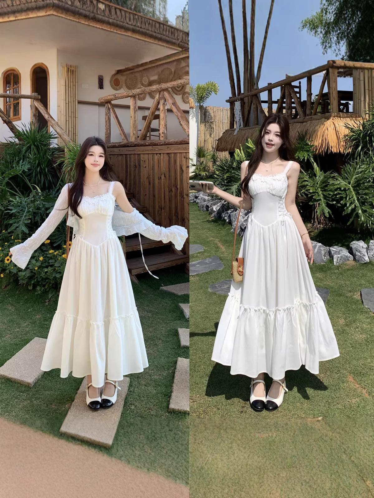 

Plus Size Women s First Love White Dress with 3D Floral Waist XXL