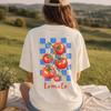 Unisex Tomaten-T-Shirt und Kinder-T-Shirt, Mittelmeer Foodie Tee, Italienischer Markt Rückendruck, Garten-Gemüse Comfort Colors®