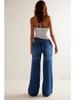 Jeans a zampa in denim da donna europei e americani - Dimagranti e vestibilità ampia