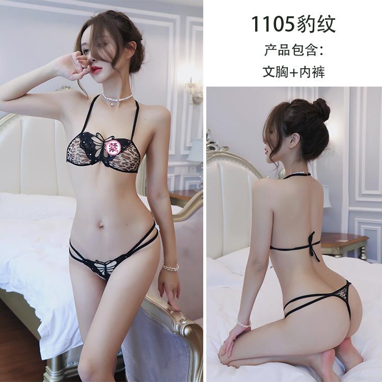 

Сексуальное женское нижнее белье, сексуальное европейское и американское бикини с тремя точками, бабочка, леопардовый принт average size (80-60kg) цветной печати леопарда