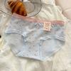 5Pcs Cotton Crotch Lace Flower Panties Bowknot Underwear for Women Soft Sweet Floral Briefs  Gifts