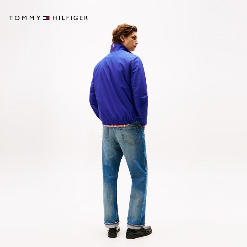 Tommy Hilfiger Men's Casual Stand Collar Colorblock Jacket