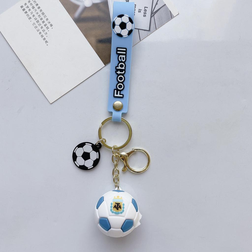 Creative Drip Glue Team Football Bag Car Keychain Accessories Gift Wholesale Kawaii Cute Personalized Gifts Y2k Fashion Anime