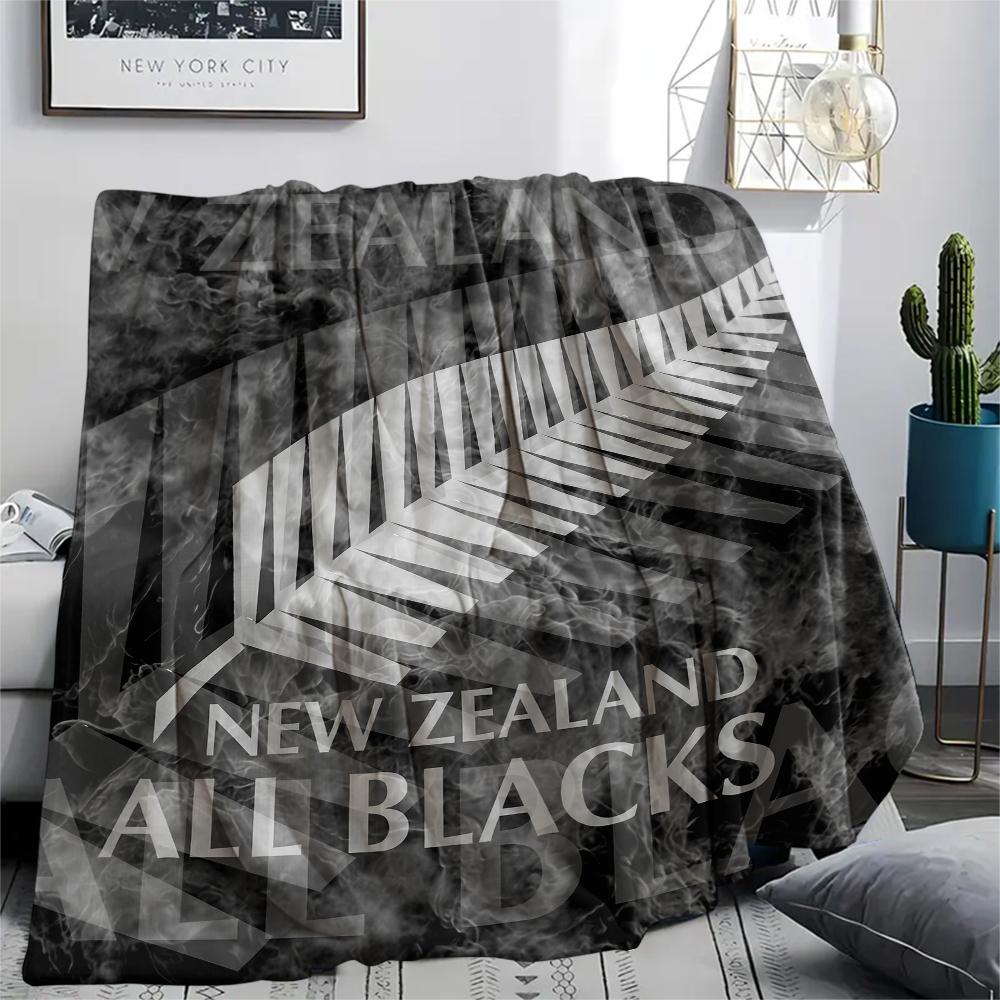 All Blacks Rugby,pattern Flannel Blanket, High quality Comfortable for All Seasons, Home Decor, Warmth and Comfort, Perfect for Gifts. 80cm x 120cm