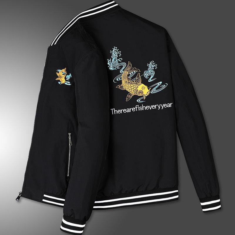 Men's Jacket Spring and Autumn Youth Large Size Versatile Handsome Thin Jacket Casual Trend Autumn
