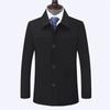 Men's Middle-aged and Elderly Lapel Clothing Autumn Middle-aged Men's Gusset Loose Wedding Coat