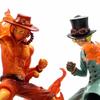 One Piece Anime Figure 13cm Feverish Action Flame Ace Sabo Action Statue PVC Collection Model Doll Toys Children Christmas Gift