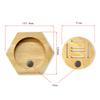 6pcs Medal Display Hanger Rack Wooden Honeycomb Medal Storage for Sports Races Track Field Spartan Running Marathons