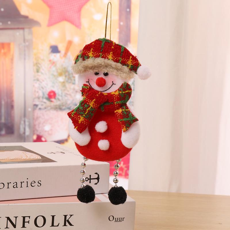 Santa Claus Fabric Doll Ornaments - Christmas Tree Decorations & Small Gift Pendants