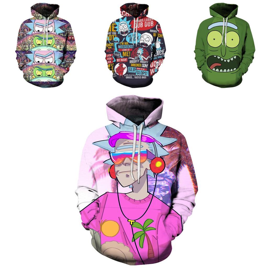 Hot And Rick Morty 3d Print Womenmen Pullover Hoodie Sweatshirt Jumper Tops