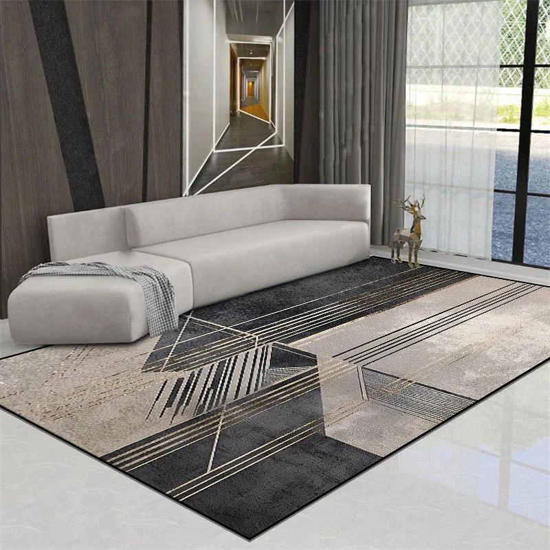 Moderne Teppiche für Wohnzimmer Einfache Haushaltsmatte Große Fläche Dekorative Schlafzimmerteppiche Rutschfest Kinderteppich Anpassbar