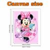 Disney Pearl Art Painting Home Wall Decor Minnie Mouse Pearl Gemstone Painting Picture Crafts Adult/Beginner Gift Creative Home Decor Unframed