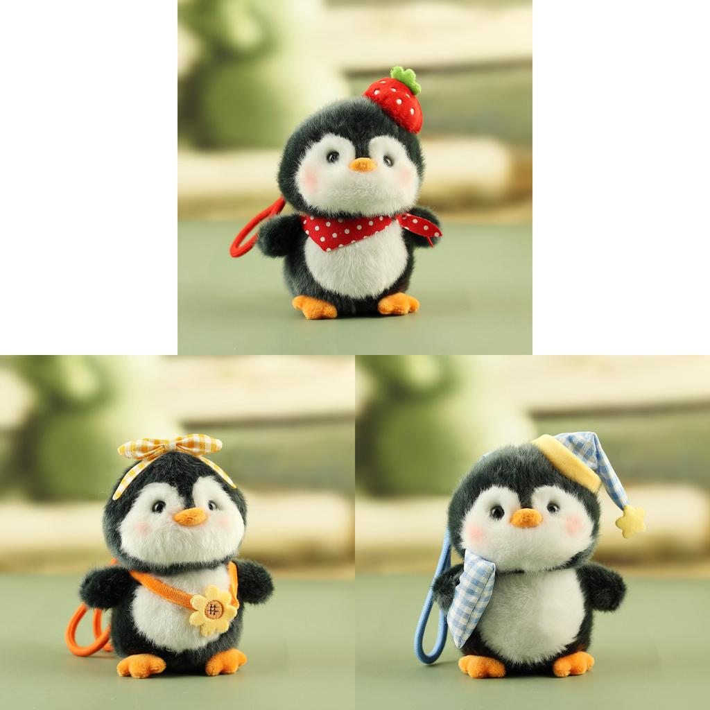 Penguin Plush Toy Keychain With Pp Cotton Filling For Kids And Teens Gift