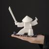 Japanese Samurai Incense Stick Holder Creative Modern Swordsman Design Ceramic Tea Ceremony Ornaments Home Office Decor Crafts