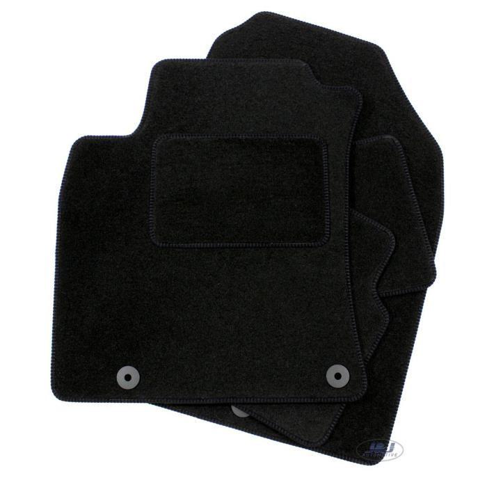 Tapis De Coffre - J&J AUTOMOTIVE - Hyundai SANTA FE 2013-2017 - Velours Noir - Sur Mesure - Antidérapant