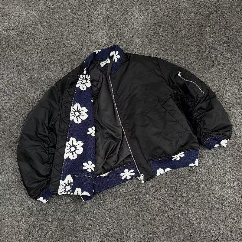 

Spring and autumn hip hop retro two-sided coat male and female students retro casual versatile tooling couple top jacket 2XL