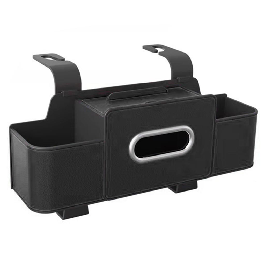 Car Back Seat Organizer with Cup Holder Tissue Box and Hooks Multifunctional Car Organizer Travel Accessories for Kids Adults