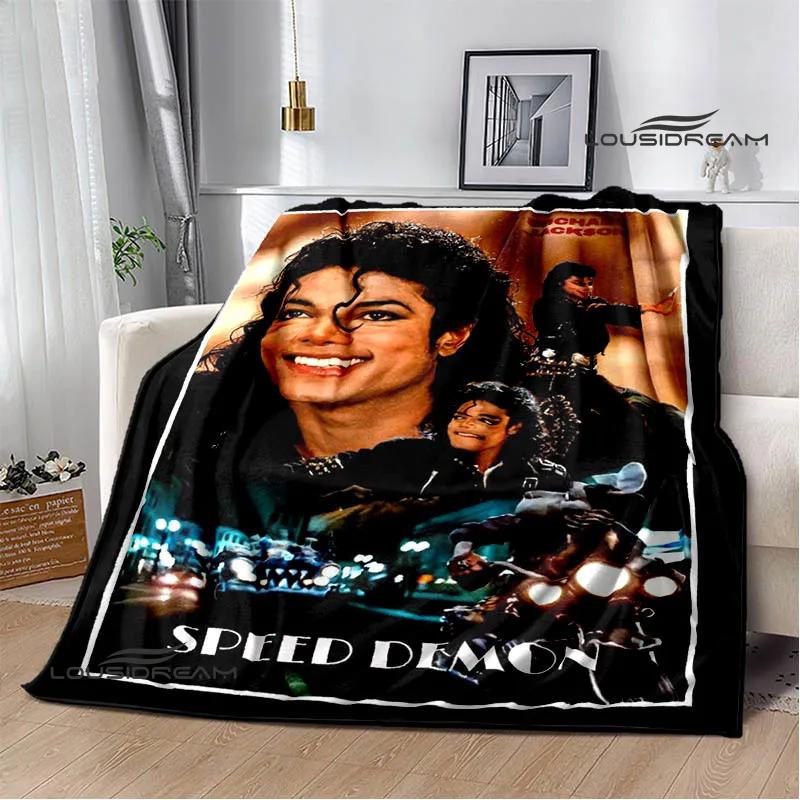 Coperte con stampa retrò di Michael Jackson Coperta da picnic Coperta in flanella Coperta morbida e accogliente Coperte da viaggio Coperture per letto Regalo di compleanno