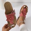 Fashion Women Slippers New Floral Beach Flip-Flops Comfy Slip-On Wedge Slippers Summer Platform Slides Women Versatile Outdoor Sandals