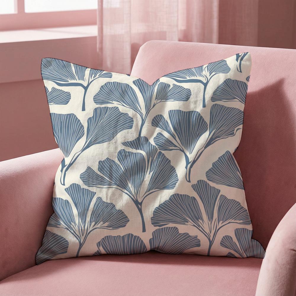 Leaf Cushion Cover MultiScene Pillow Cover for Home Car Reversible Soft Durable for Daily Use