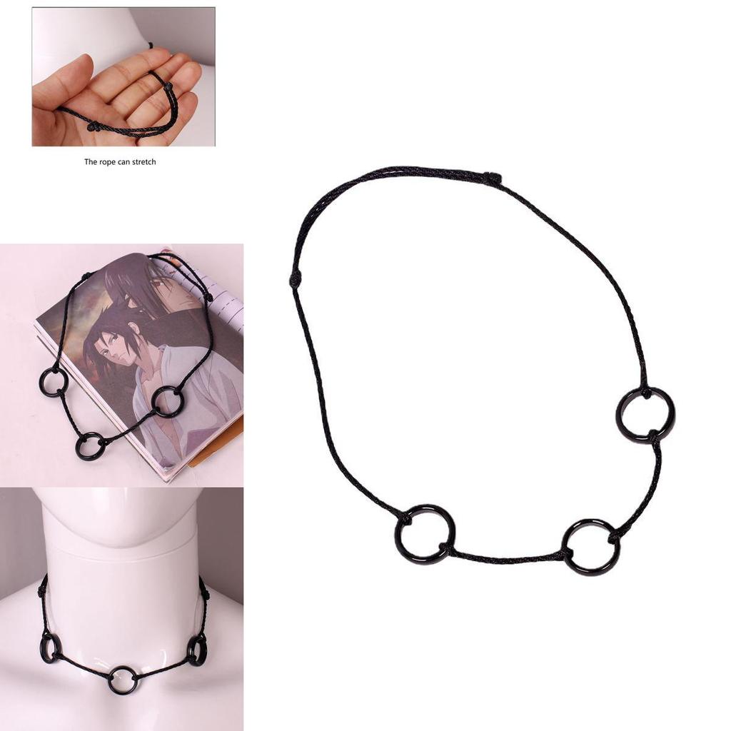 Stunning Uchiha Itachi Necklace Pendant Three Ring For Anime Cosplay Dress Up