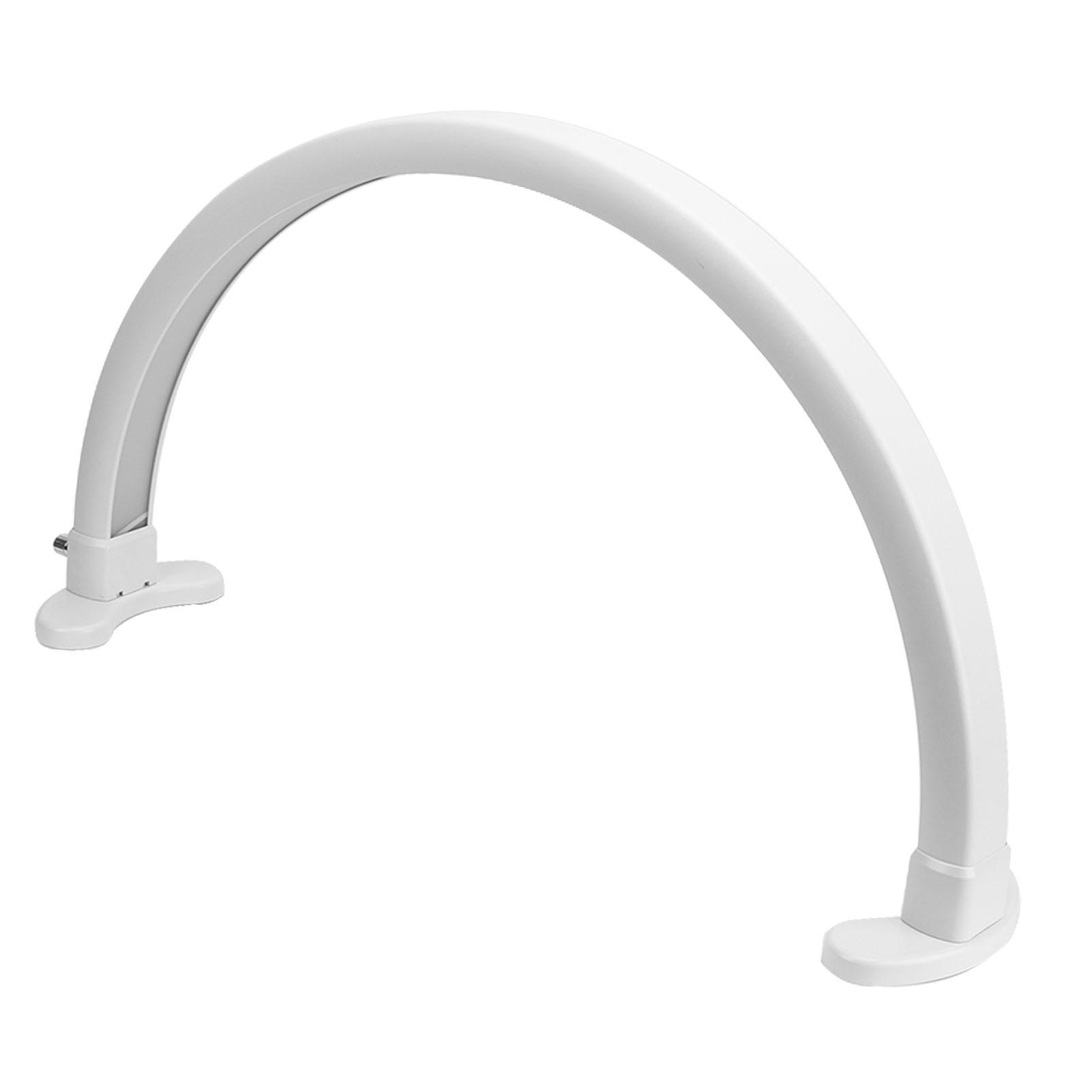 

48 Вт Лампа для нейл-арта в форме полумесяца 30 дюймов 2700–5600K Регулируемая светодиодная лампа-заполнитель для салона красоты Белая US Plug