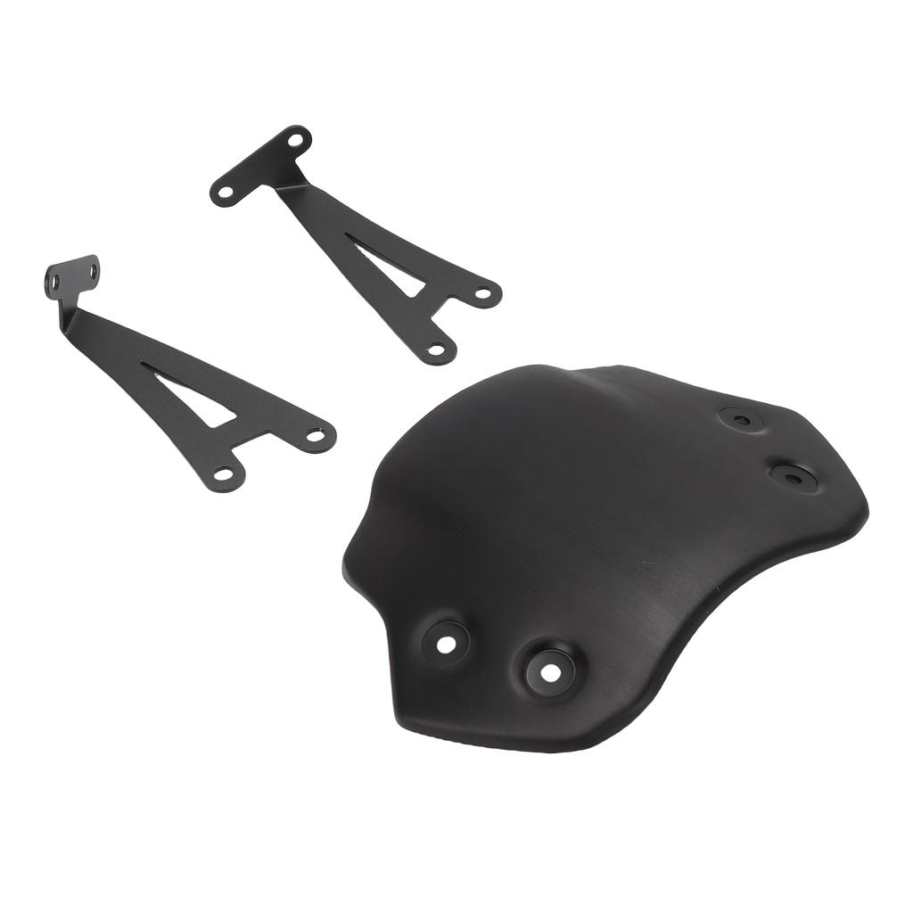 Motorcycle Windscreen High Strength Aluminum Alloy Motorcycle Wind Protection Front Flyscreen Replacement for Scrambler