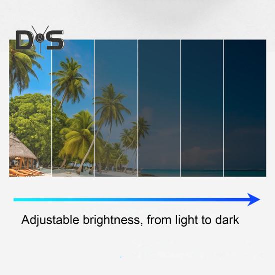 Ochelari polarizați rotunzi cu lentile cu filtru ND 1-9 viteze Ochelari de soare cu nuanță reglabilă Protecție UV Bărbați Pescuit pe plajă Conducere Ochelari de ciclism Ochelari