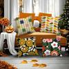 Federa Cuscino Fiore Stile Retrò Orla Kiely Comfort Divano Letto Seta Elegante Cerniera Invisibile Copricuscino Decorativo