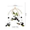 Baby Wooden Bed Bell Cartoon Rabbit Mobile Hanging Rattles Toy Hanger Crib Mobile Bed Bell Wood Toy Holder Arm Bracket Kid Gifts