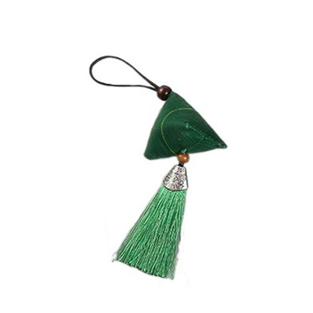 

Саше в форме драконьей лодки с кисточкой Zongzi Зеленый кулон Zongzi средство от комаров Полынь и лаванда