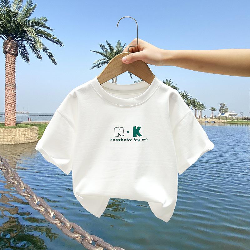 Children's Summer Short-sleeved T-shirt New Boys Half-sleeved Small Children's Tops Baby Body Shirt Boys