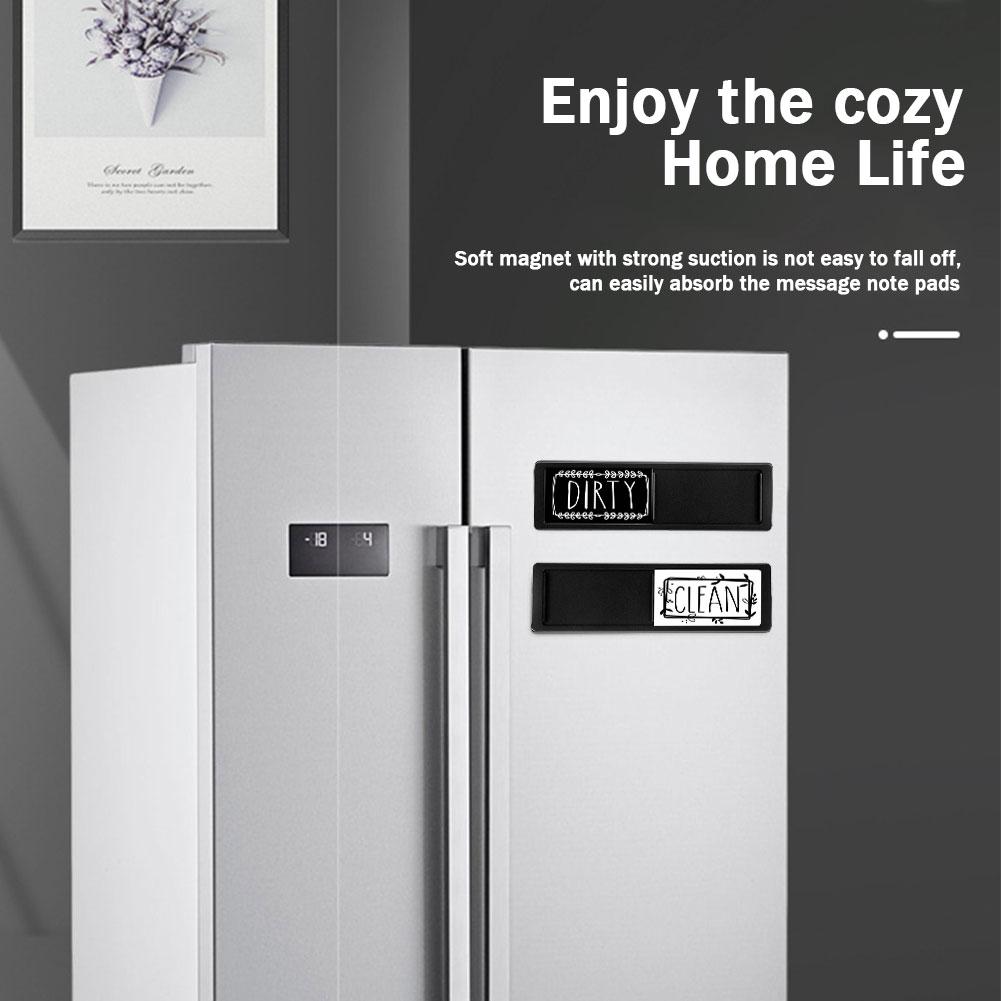 1 st Diskmaskinsmagnet Ren Smutsig Skylt för Diskmaskin Eller Kylskåp, Magnetisk Ren Smutsig Diskmaskinsmagnet Indikator Markör