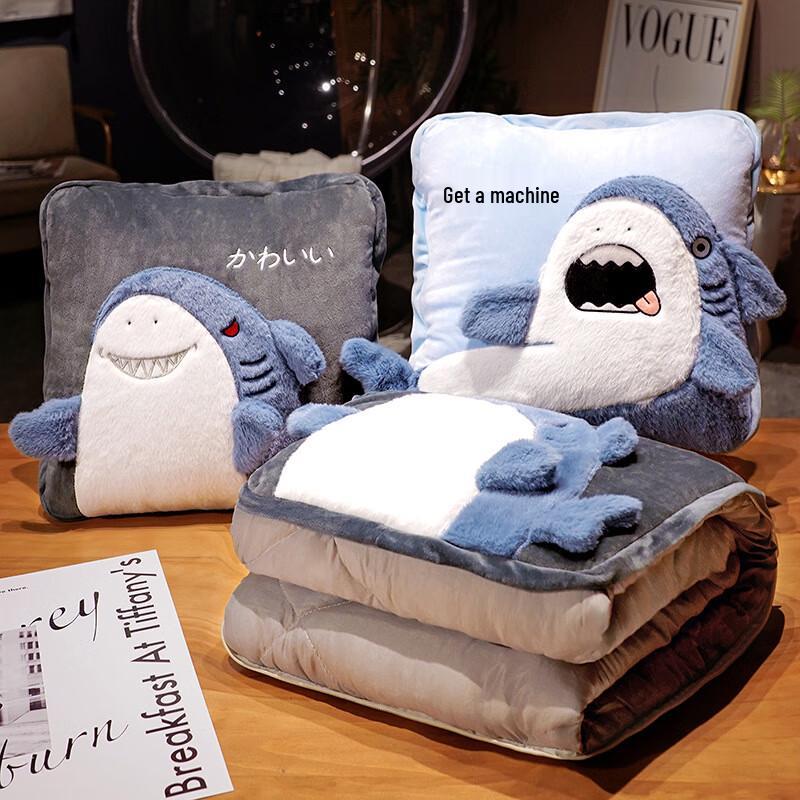 Ge You Shark 2-in-1 Transformable Pillow Blanket