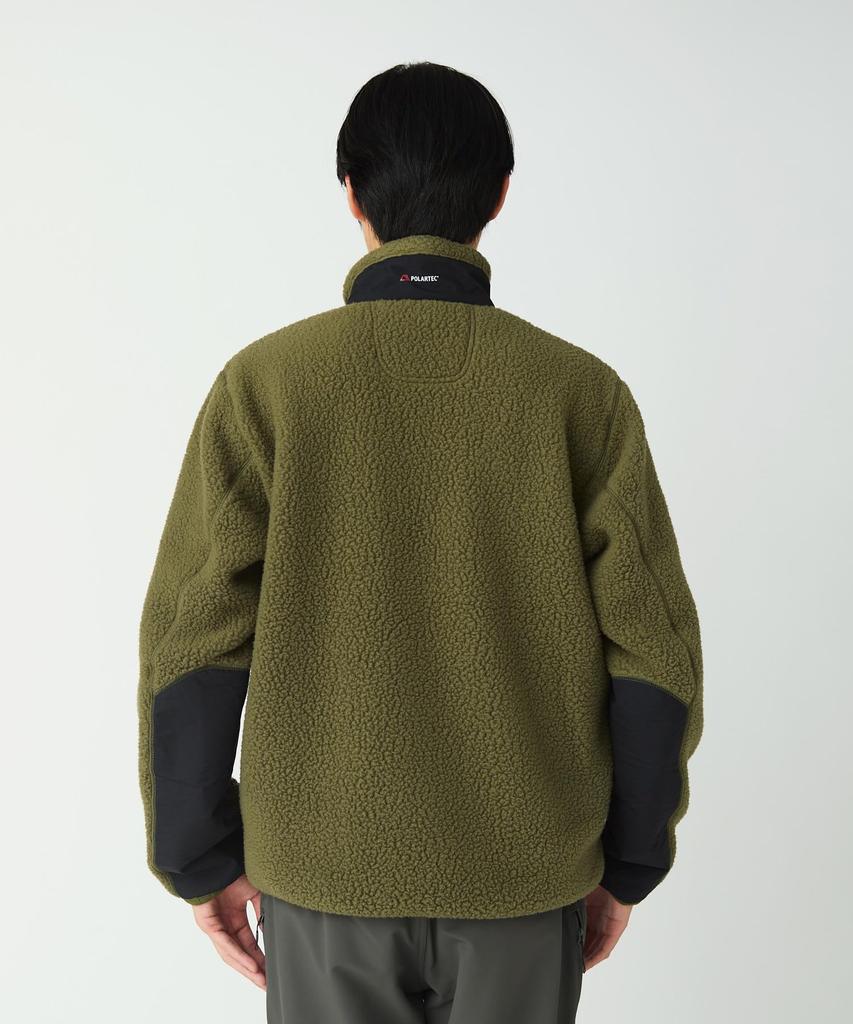 Snow Peak Polartec Thermal Pro Boa Fleece Jacket Outer and Size L SPF-JK-25AU906, Jacket, Men's Women's, Olive,