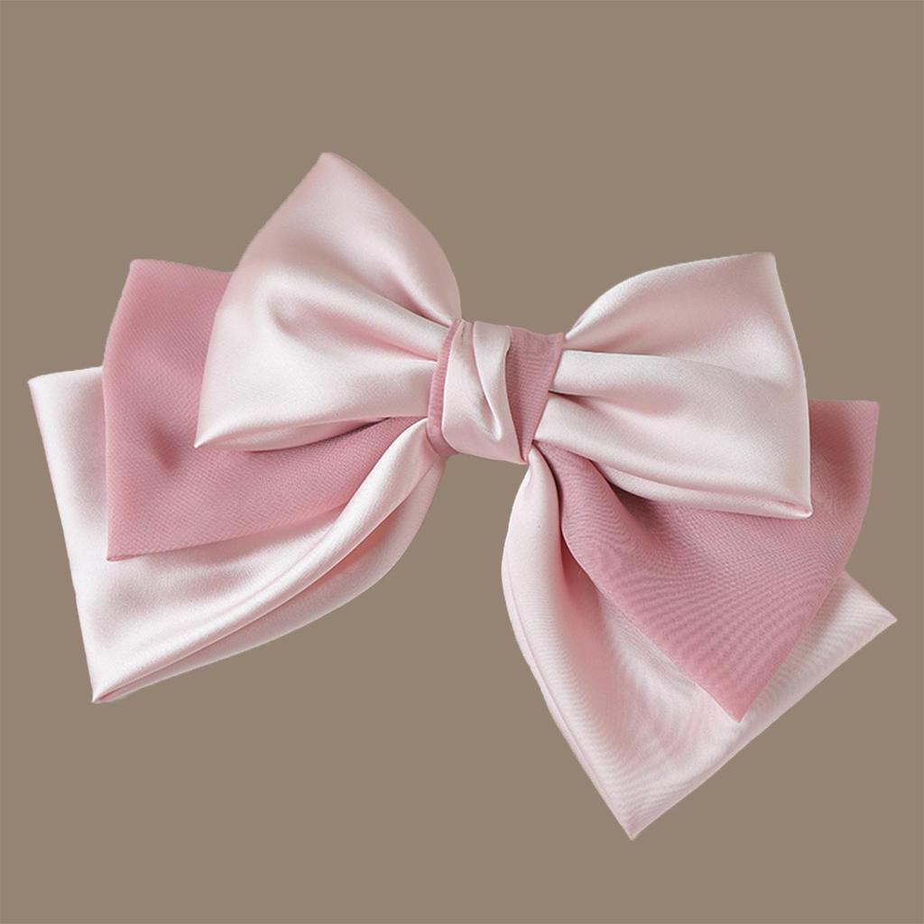 French High-End Versatile Large Bow Hair Clip for Women - Enhances Updo and Slenderizes Face