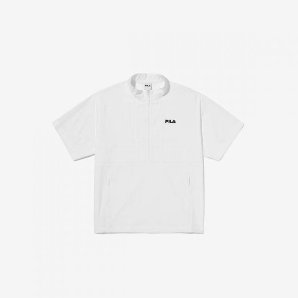 Fila Short Sleeve Anorak Seersucker white/95