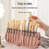 PU Waterproof Foldable Makeup Brush Storage Bag: Multifunctional, Dustproof & Travel-Friendly