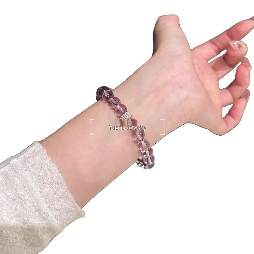 Natural Brazilian Amethyst Bracelet - Perfect Gift for Students and Best Friends