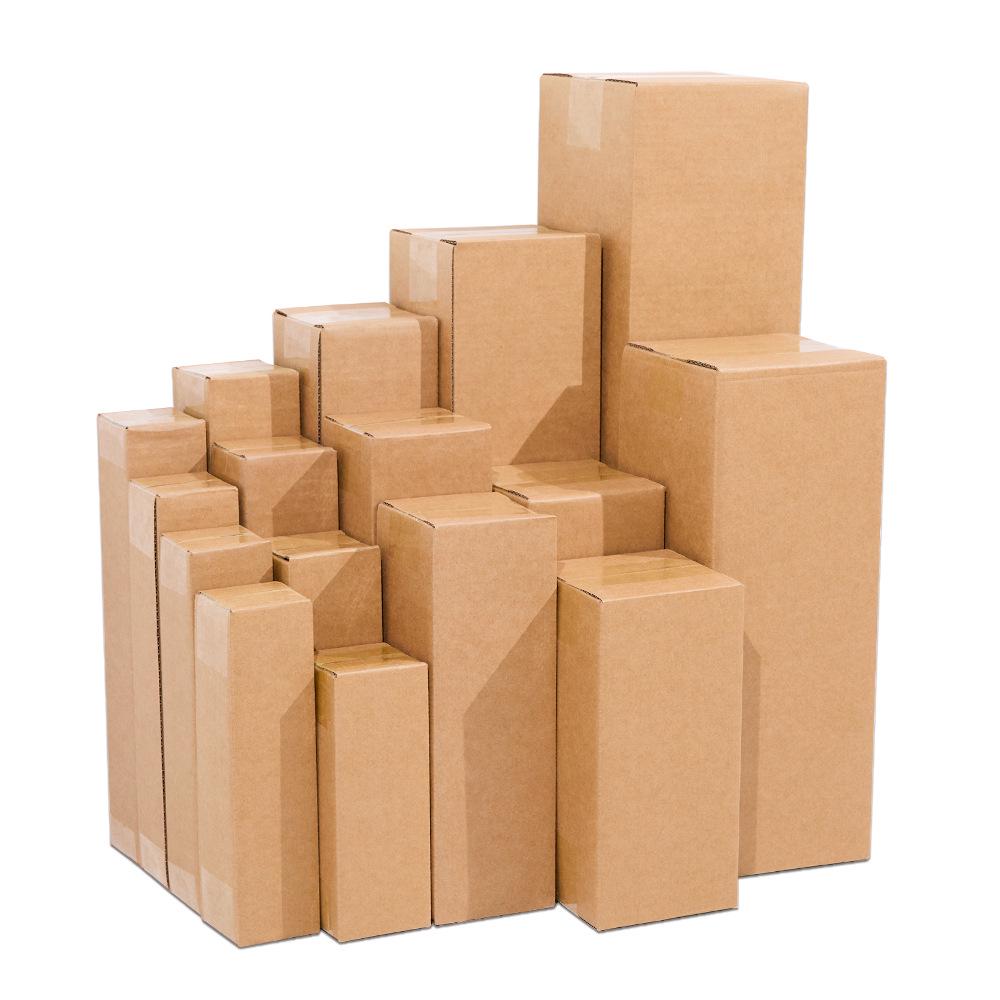 Durable Rectangular Corrugated Cardboard Box for Packing Water Cups & Extended Umbrellas
