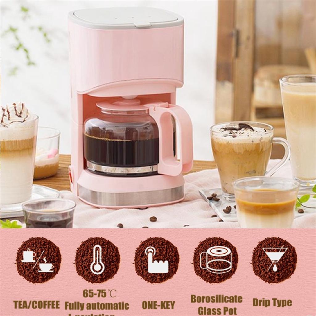 0.7L  220V American Coffee Maker Drip Tea Coffee Machine for Home Office Travel