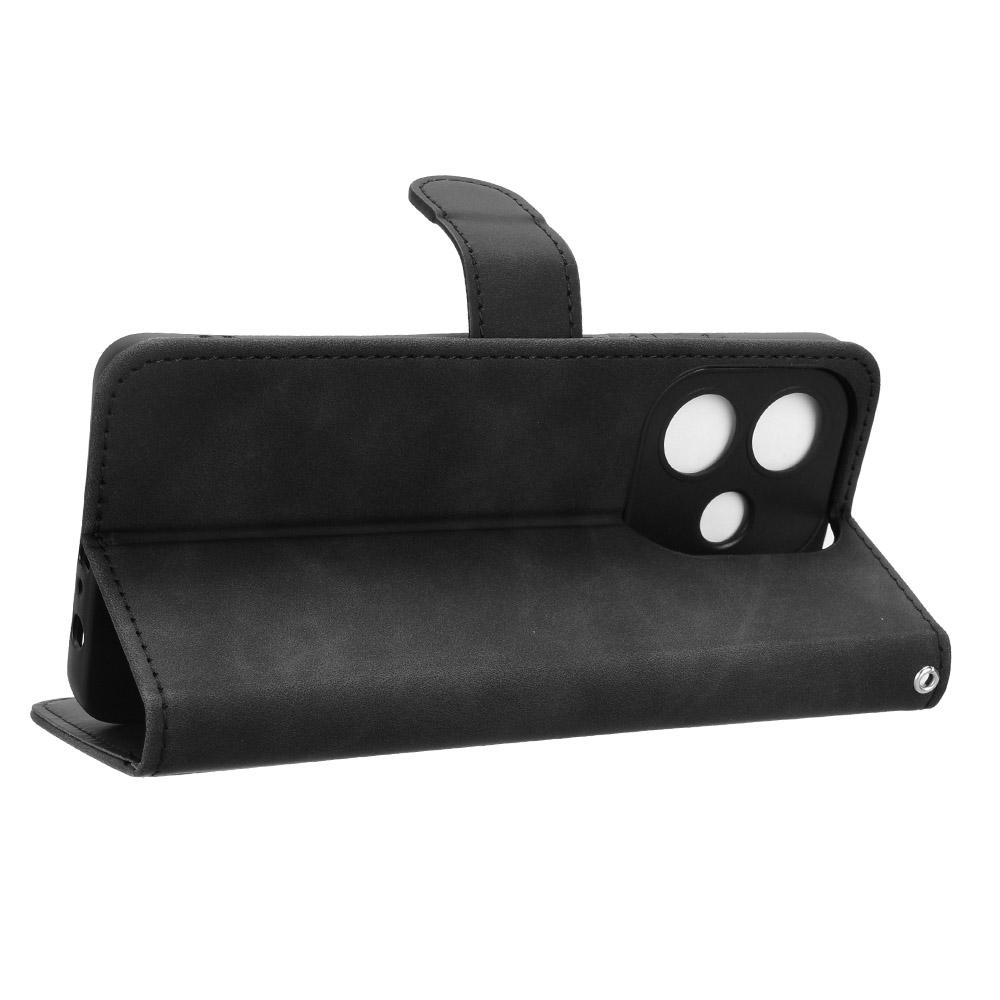 For Oppo A3x 5G Leather Case Skin-Feel Anti-Drop Wallet Flip Phone Cover