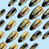 24Pcs Press On Nail Almond Glues On Nail French Fake Nail Designs False Nail Artificial Nail Gifts for Women Girls