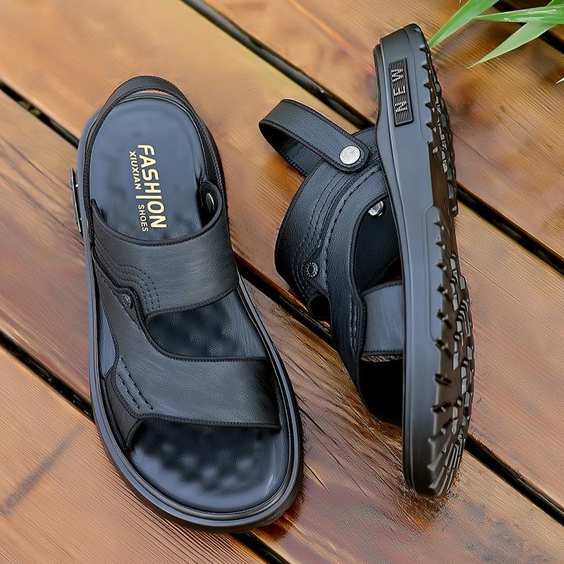 Sandalen Herren 2025 neue Sommerbekleidung Fahren Doppelzweck Herrensandalen Weichsohlige trendige Strandschuhe 2025