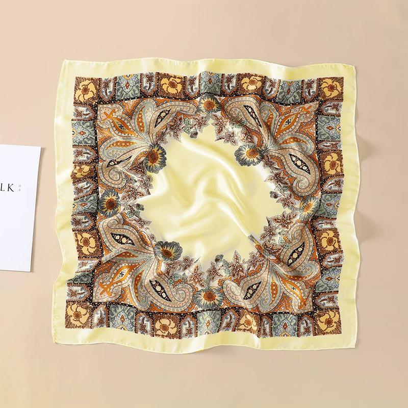 Ladies' Luxury Scarf Square Scarf for Women Neckerchief Female Headband Hair Wrap Print Ladies Foulard Fashion Hijab Bandana