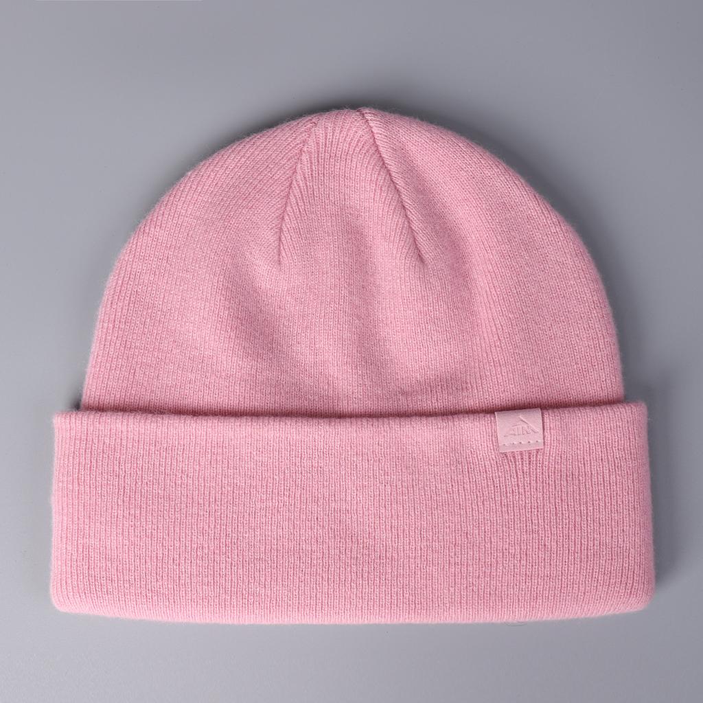 Pure Wool Knitted Hat  Versatile  Casual  Outdoor  Simple Style Woolen Hat  Fashionable Solid Color Cold Hat  Trendy