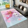 Tappeto Tappetino per Bambini con Personaggi Cartoni Animati Gabby's Dollhouse per Sala Giochi Camera da Letto Soggiorno Divano Arredamento Casa, Tappeto per Area Bambini Tappetino Antiscivolo Regalo