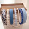 1/3/5/7/8 Pcs New Pearl Headband All-match face wash headband Hair Accessories for Women
