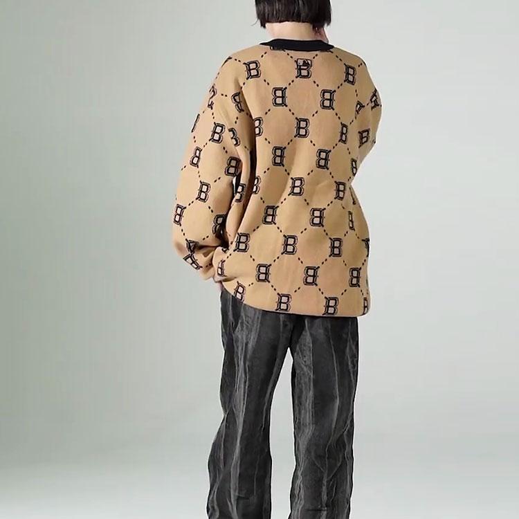 New MLB Boston Red Sox Sweaters Unisex Beige Yellow 3AKCM0224-43BGS